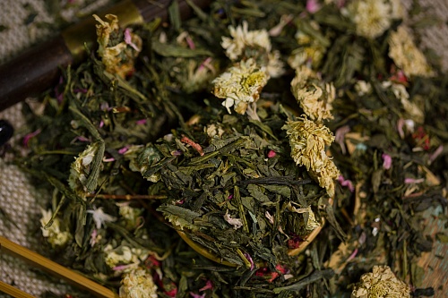 20) Чай ароматизированный зелёный - Улыбка гейши.  2