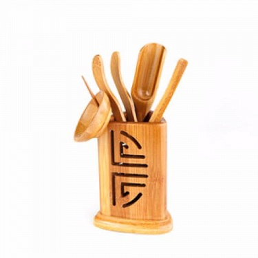 Инструменты для чайной церемонии "Династия Цин" (светлый бамбук)