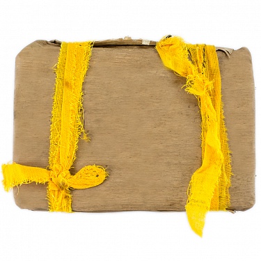 Плитка №1 в бамбуковом листе желтая лента (шу) 250 г.  3
