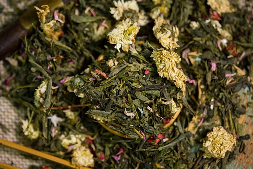 20) Чай ароматизированный зелёный - Улыбка гейши