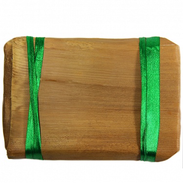 Плитка №2 в бамбуковом листе зеленая лента (шу) 250 г.  3